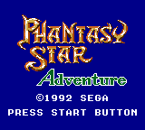 Phantasy Star Adventure