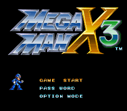 MegaManX3- No armor GFX